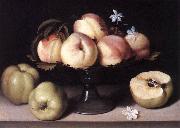 NUVOLONE, Panfilo Still-life with Peaches ag Sweden oil painting artist